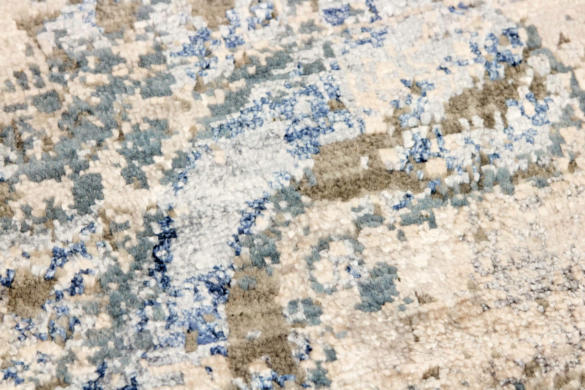 Rug Seduction grey blue beige, 170x240, wool viscose, Reza's - 374120