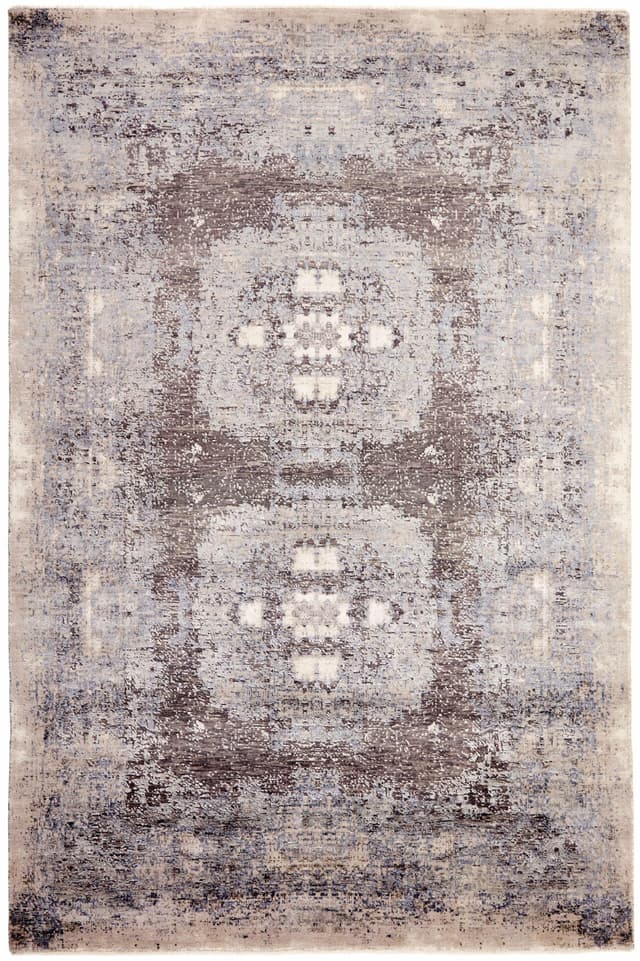 Rug Seduction grey blue beige, 170x240, wool viscose, Reza's - DIMENSION