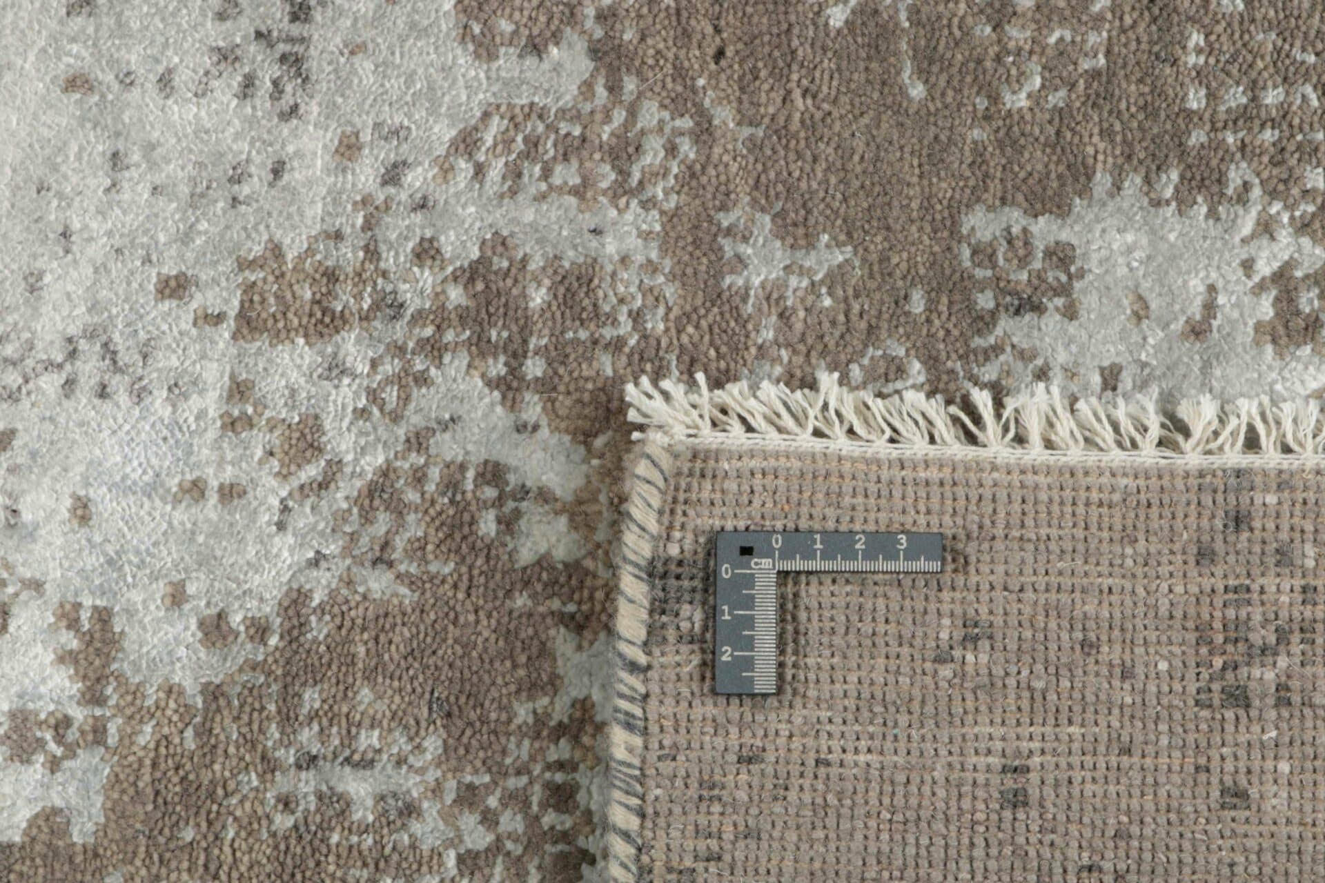 Rug Seduction beige white grey brown, 170x240, wool viscose, Reza's - 374182