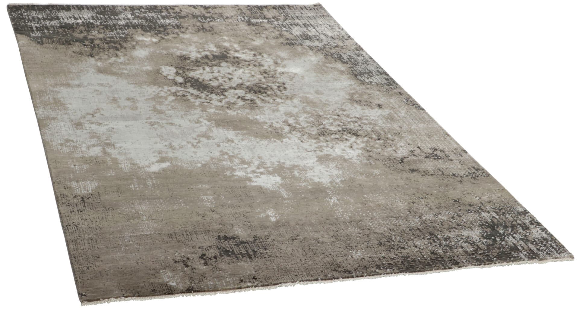 Rug Seduction beige white grey brown, 170x240, wool viscose, Reza's - 374179