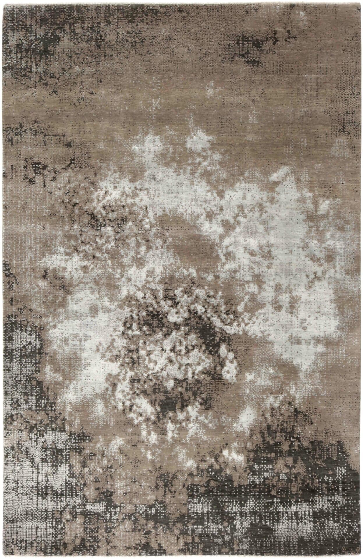 Rug Seduction beige white grey brown, 250x300, wool viscose, Reza's