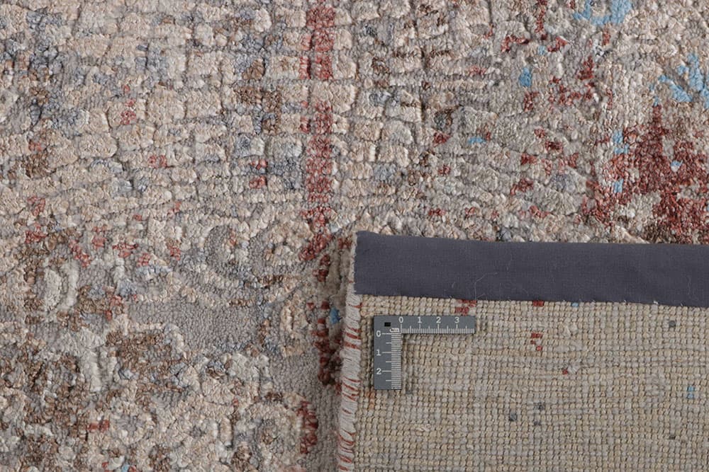 Rug Seduction beige red blue, 170x240, wool viscose, Reza's - 374206