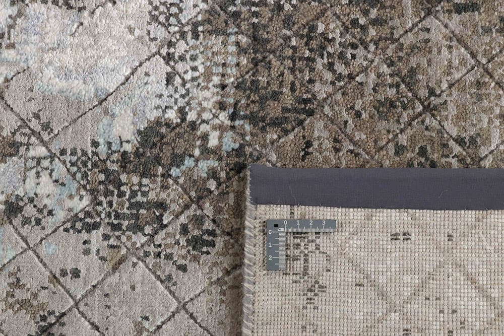 Rug Seduction beige grey blue, 250x300, wool viscose, Reza's - 374246