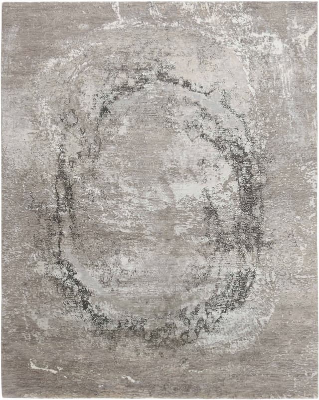 Rug Seduction grey white beige black, 250x350, wool viscose, Reza's - DIMENSION