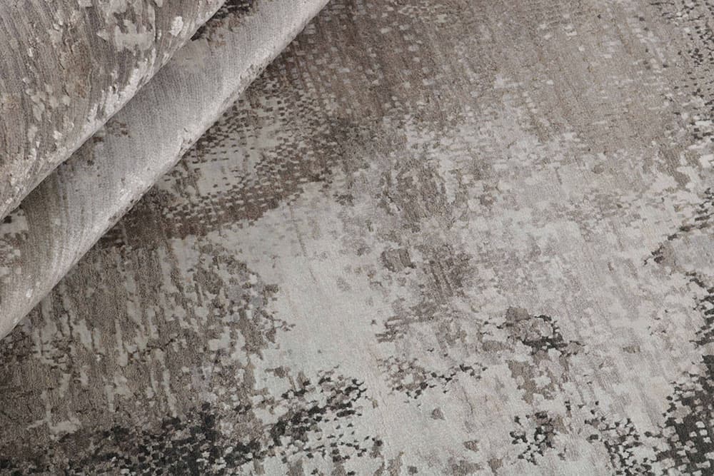 Rug Seduction grey white beige black, 250x350, wool viscose, Reza's - 374300