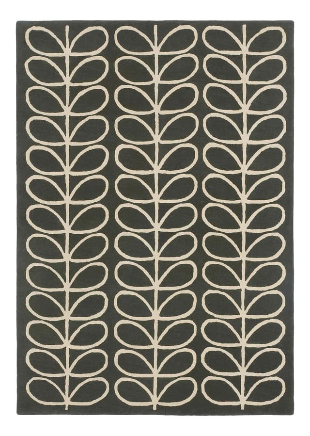 Rug Linear Stem Slate beige, black 67x230 cm, wool, Orla Kiely - DIMENSION