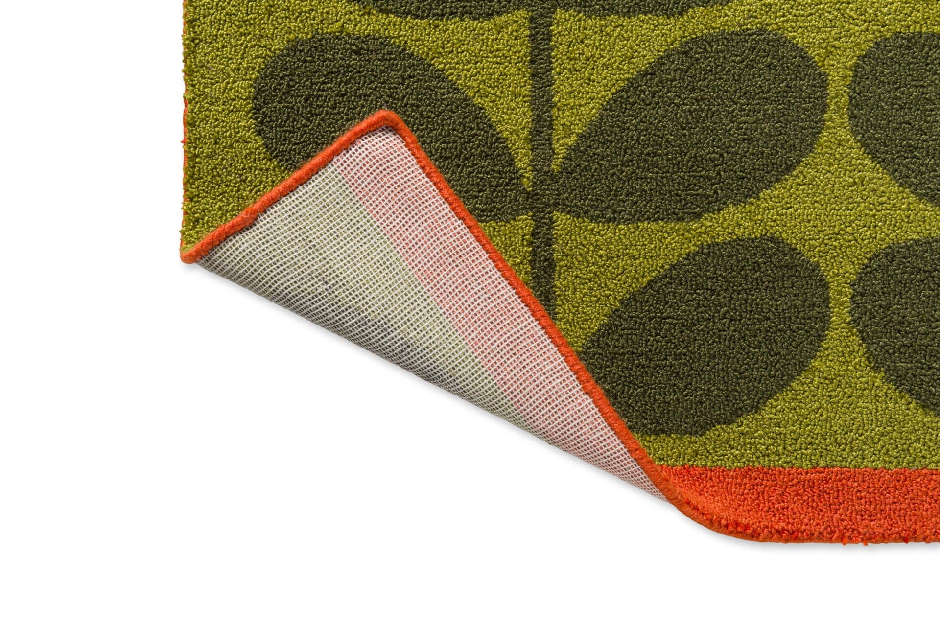 Outdoor rug Solid Stem Seagrass green, pink, orange, red 140x200 cm, Orla Kiely - 375300