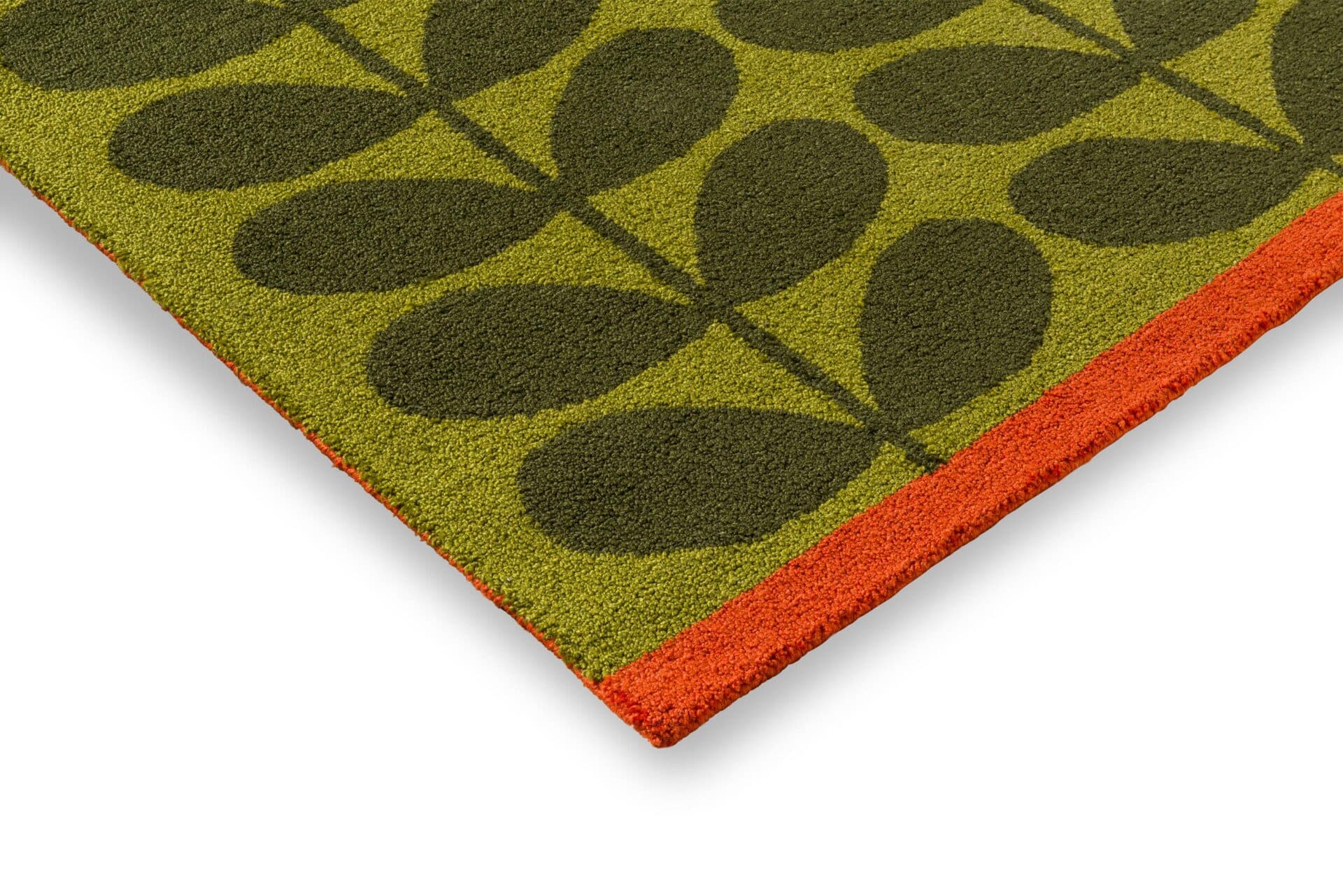 Outdoor rug Solid Stem Seagrass green, pink, orange, red 140x200 cm, Orla Kiely - 375299