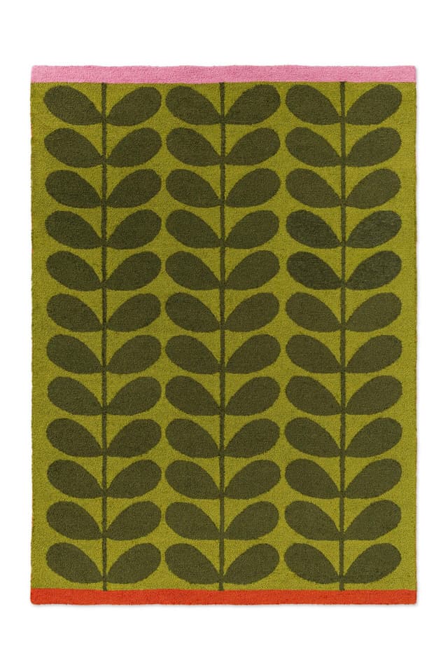 Outdoor rug Solid Stem Seagrass green, pink, orange, red 250x350 cm, Orla Kiely - DIMENSION