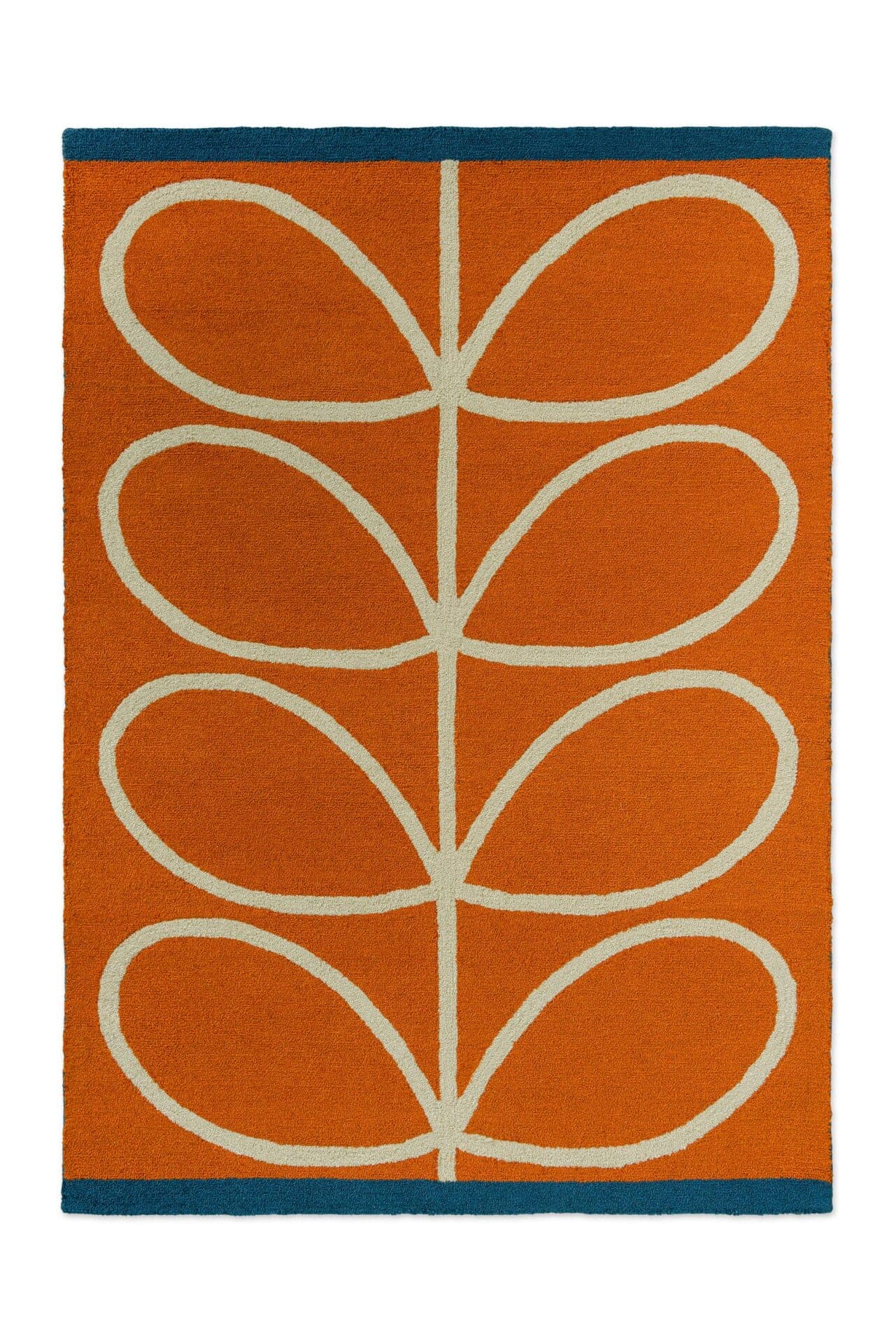 Dywan zewnętrzny Linear Stem Orange pomarańczowy, beżowy, niebieski 140x200 cm, Orla Kiely