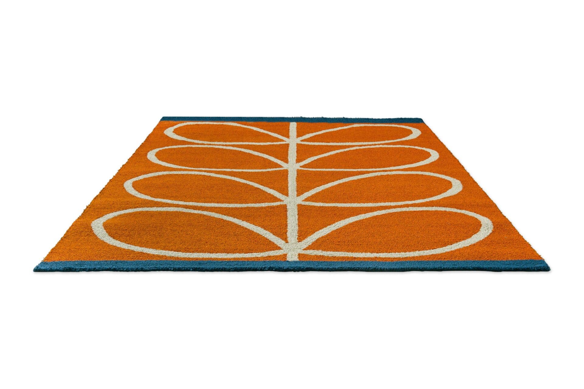 Dywan zewnętrzny Linear Stem Orange pomarańczowy, beżowy, niebieski, biały 160x230 cm, Orla Kiely - 375381