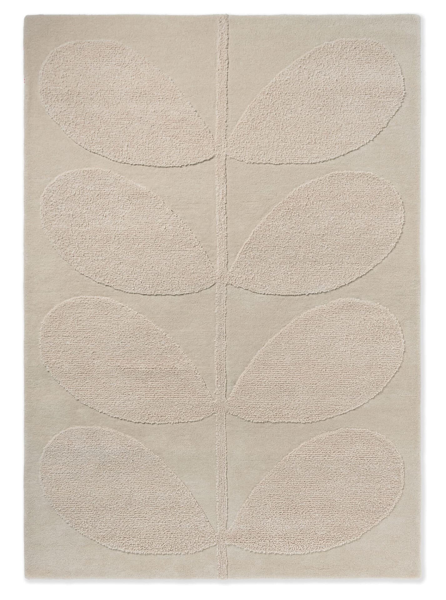 Rug Solid Stem beige 120x180, wool, Orla Kiely