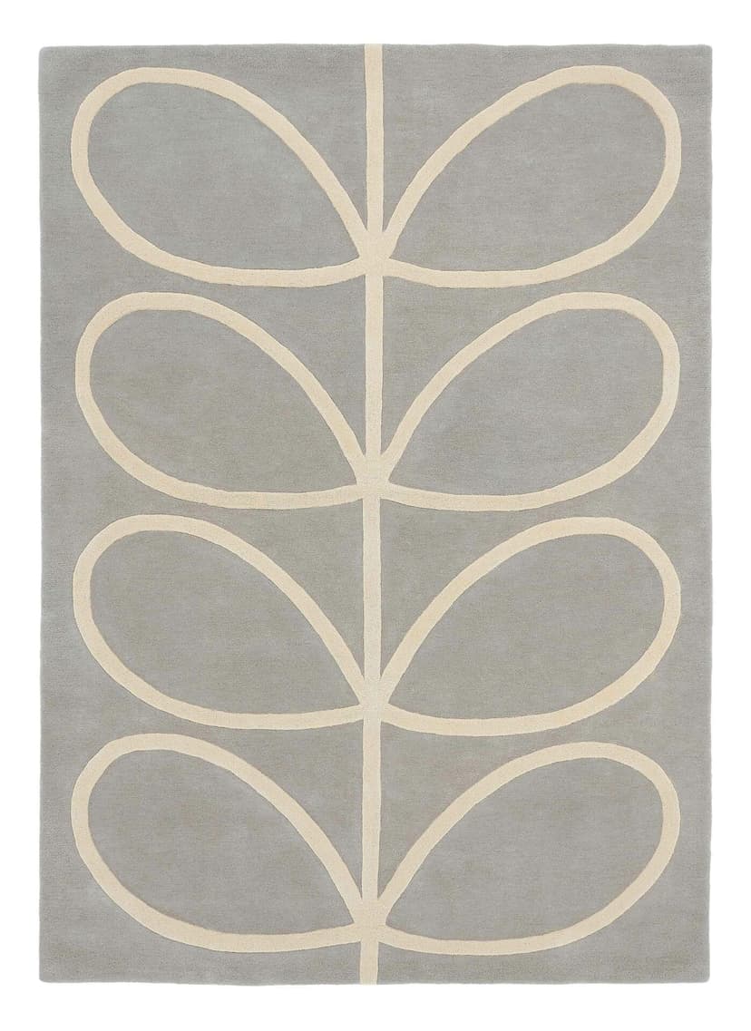 Dywan Giant Linear Stem szary, beżowy 120x180 cm, wełna, Orla Kiely