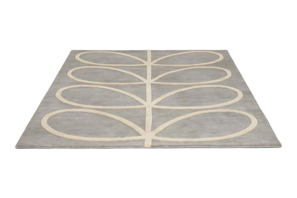Dywan Giant Linear Stem szary, beżowy 200x280 cm, wełna, Orla Kiely - 375572