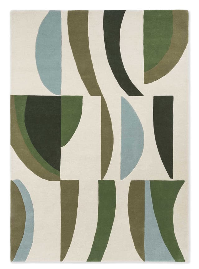 Rug Torillo beige, green, blue 140x200, wool, Harlequin - DIMENSION