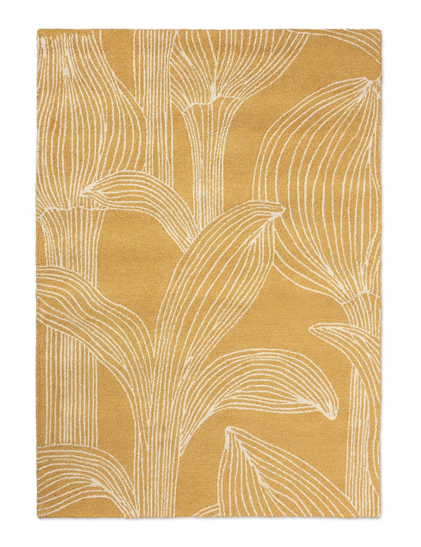 Dywan Kukat Puhkeavat Straw żółty 200x280, Marimekko