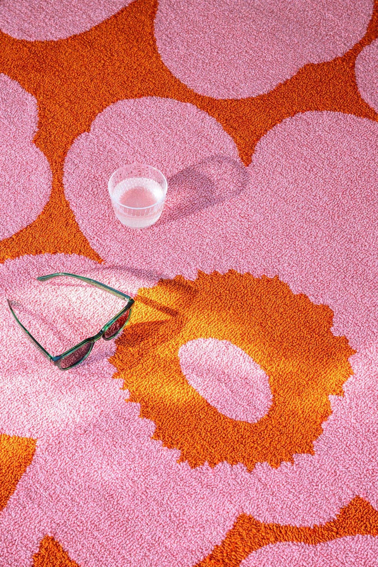 Rug Unikko Pink Orange orange, pink 200x280, Marimekko - 375973