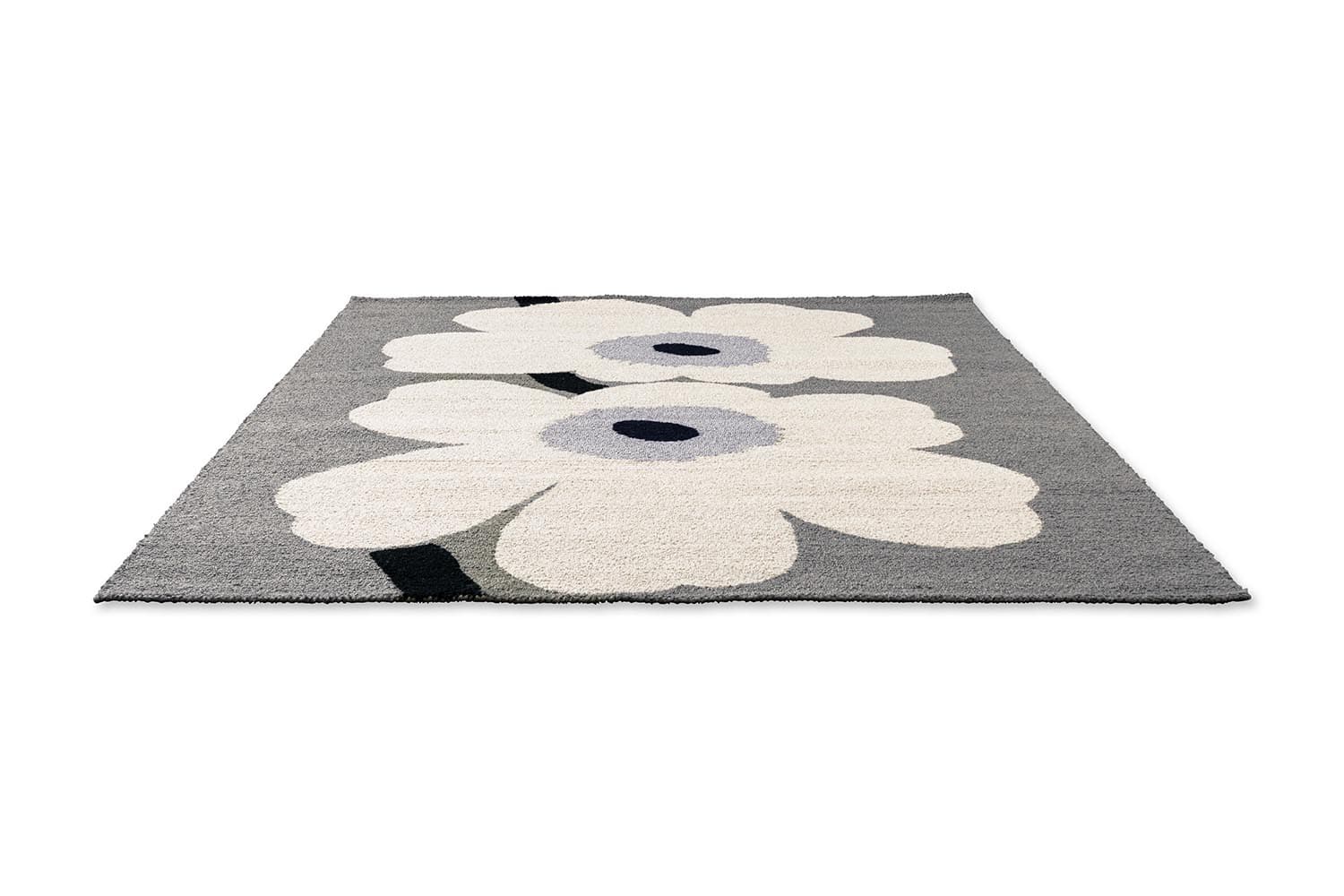 Dywan Unikko Anniversary Grey beżowy, szary 140x200, Marimekko - 375988