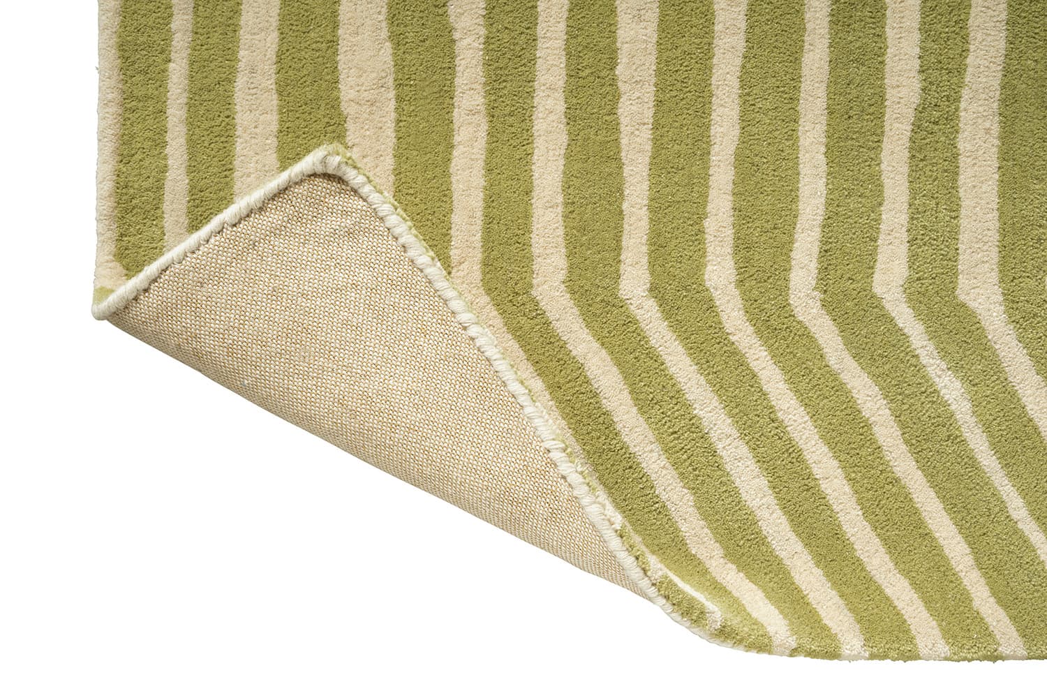 Rug Kalasaaski Light Green beige, olive 140x200, wool, Marimekko - 376072