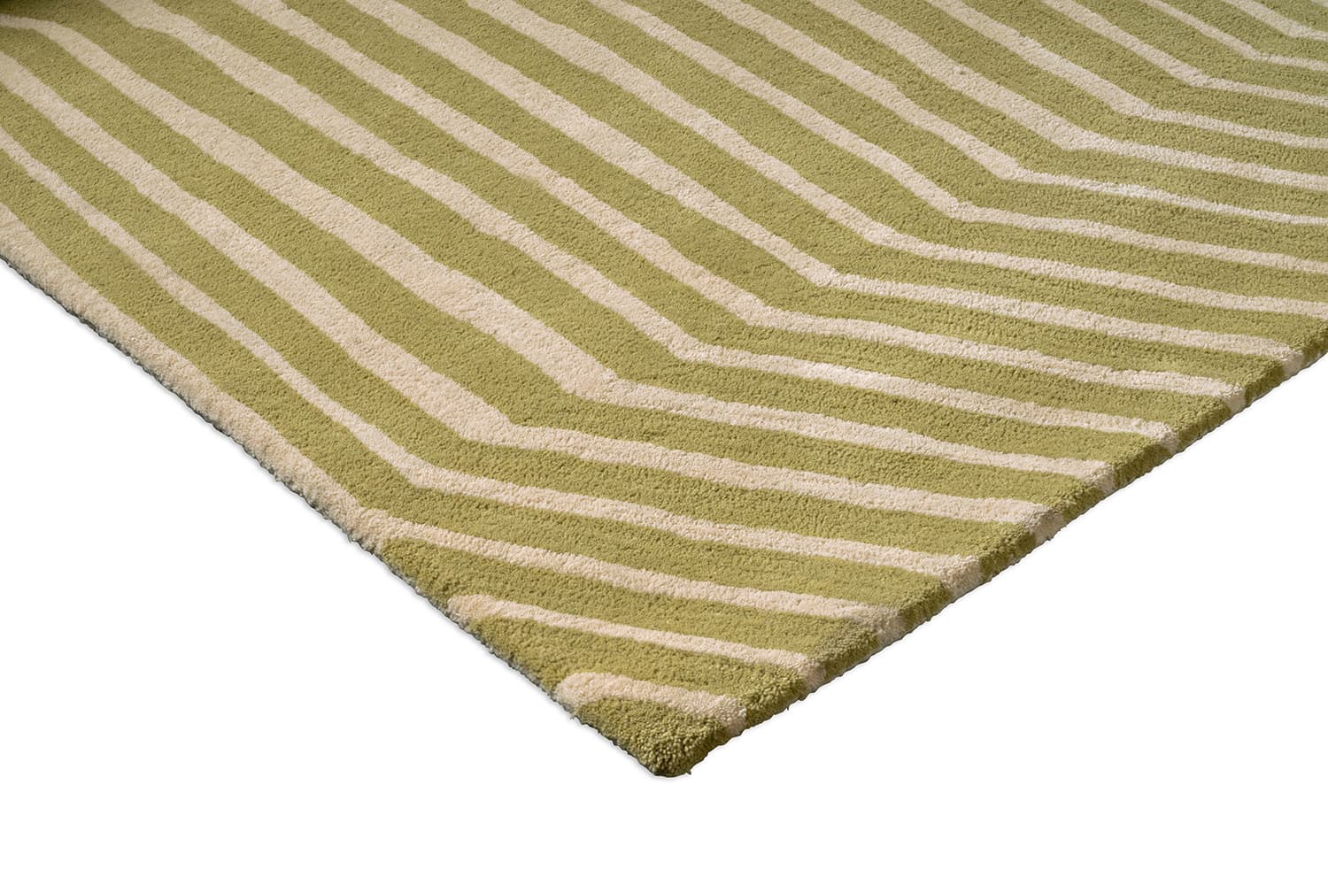 Rug Kalasaaski Light Green beige, olive 250x350, wool, Marimekko - 376091
