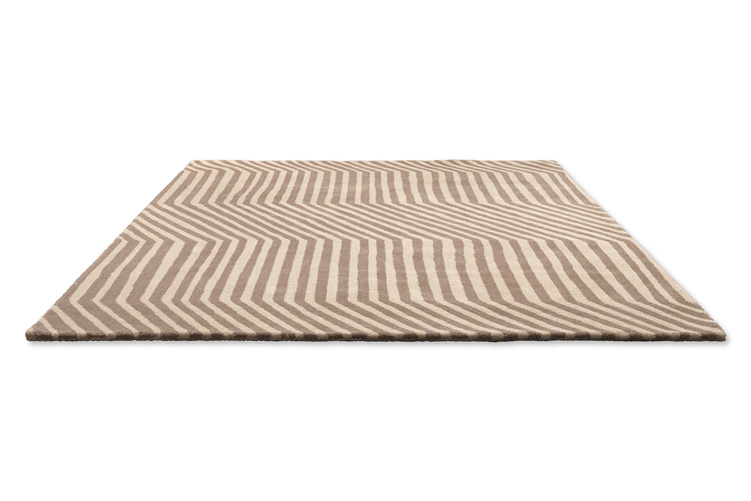 Rug Kalasaaski Greige beige, grey 140x200, wool, Marimekko - 376098