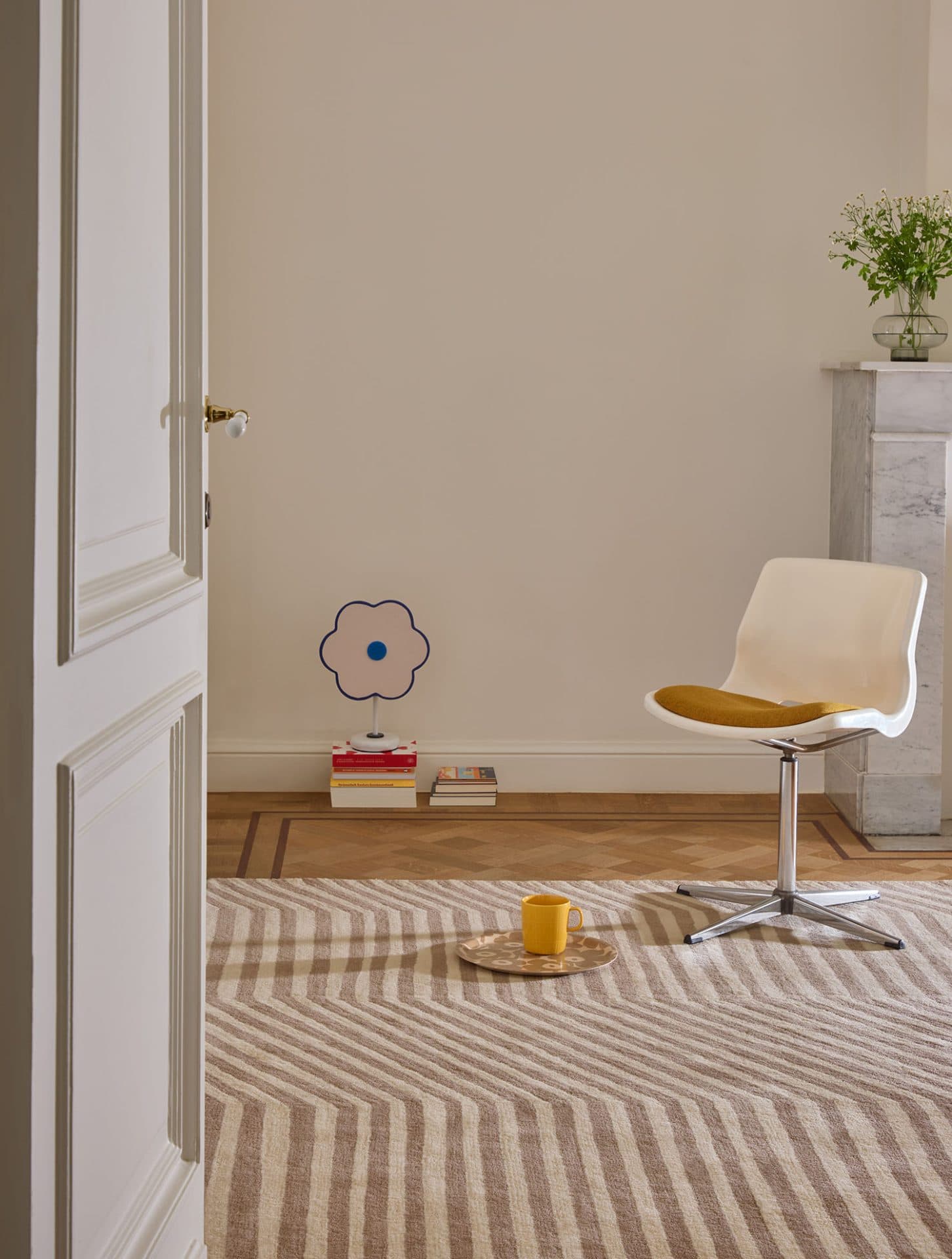 Rug Kalasaaski Greige beige, grey 140x200, wool, Marimekko - 376094