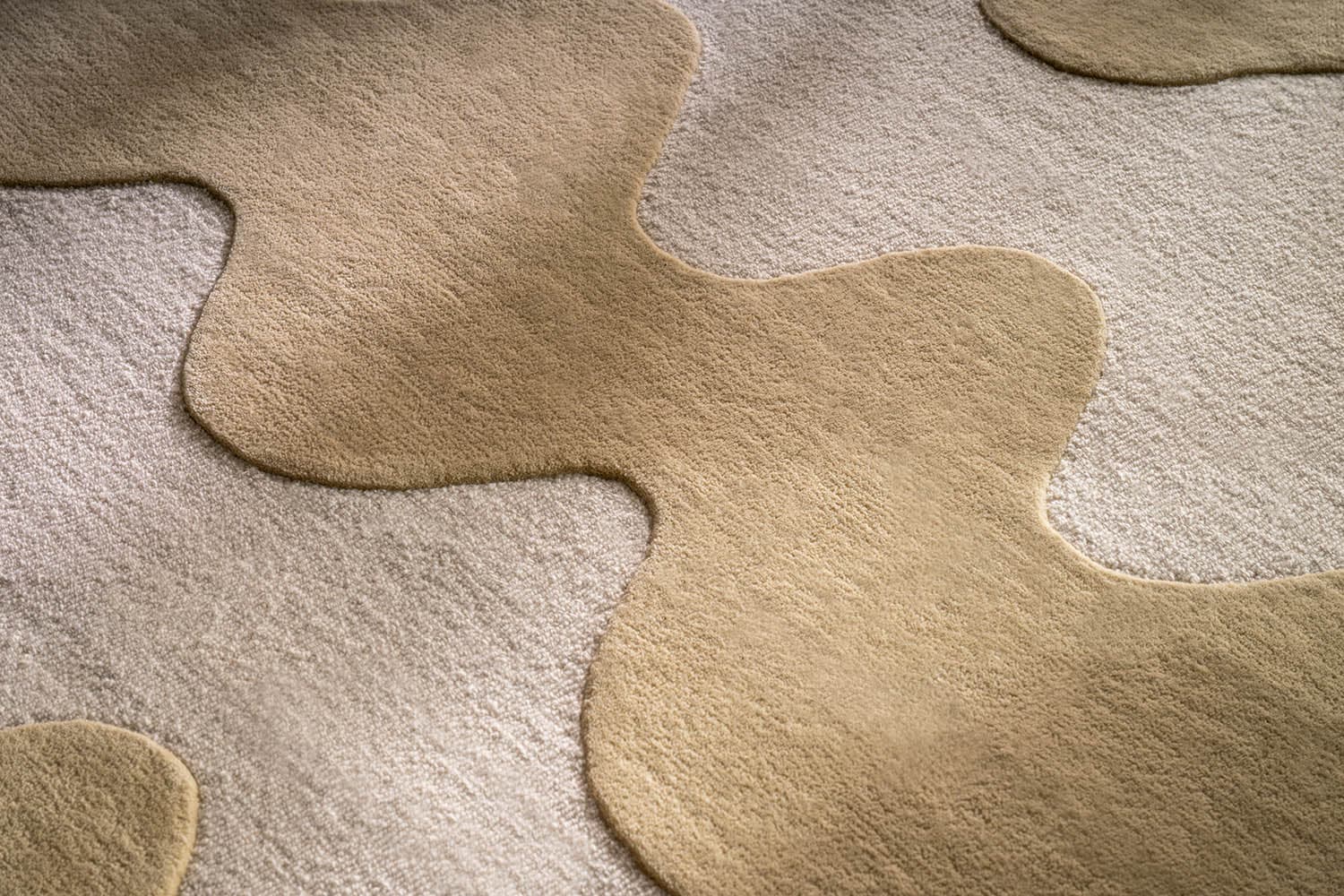 Rug Lokki Butter beige 140x200, wool, Marimekko - 376209