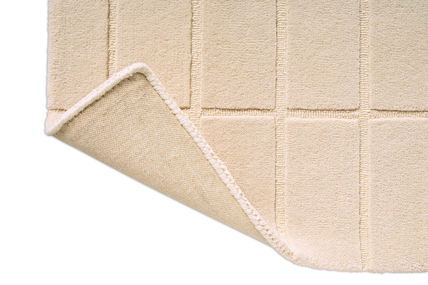 Rug Tiliskivi Natural White beige 140x200, wool, Marimekko - 376256