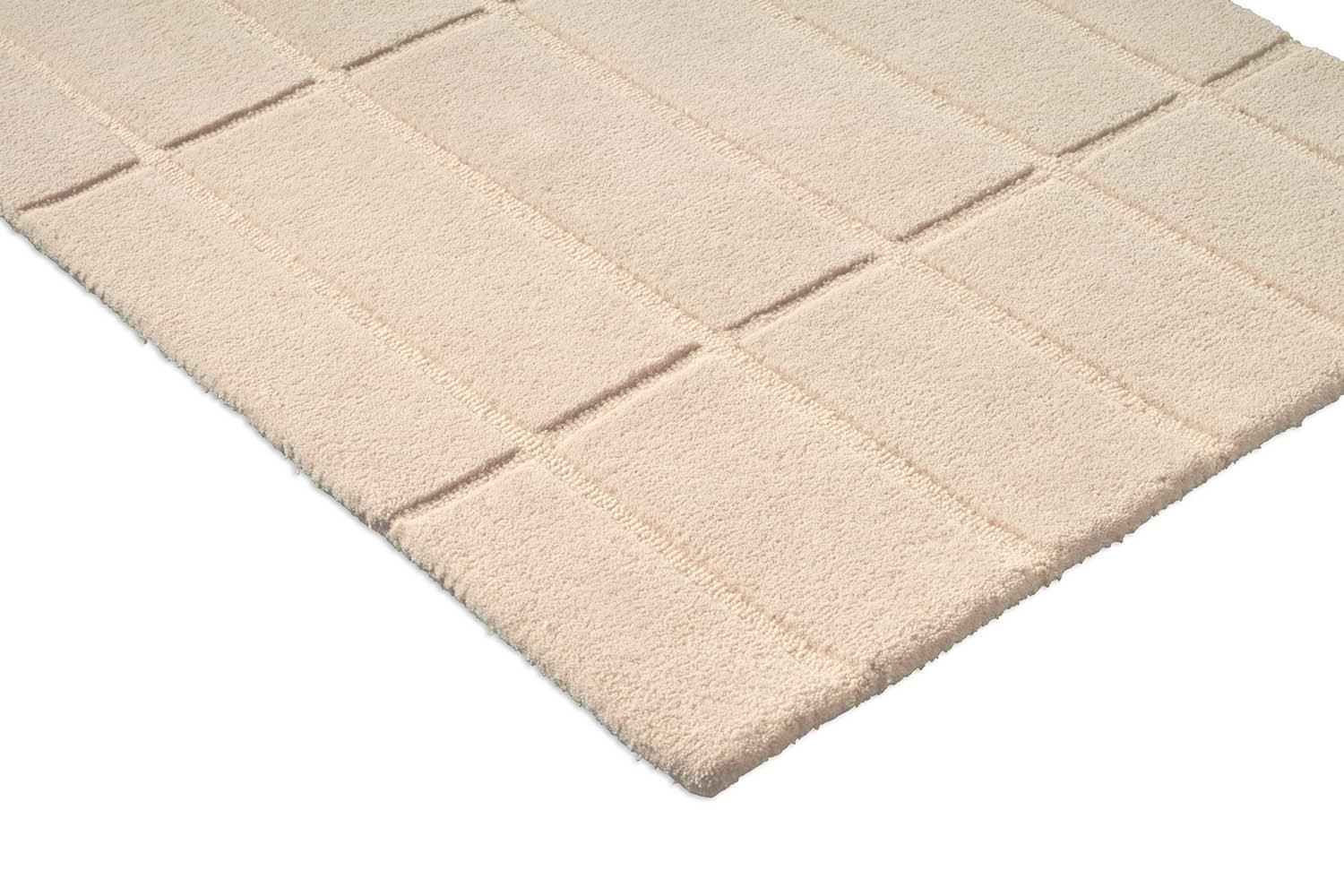 Dywan Tiliskivi Natural White beżowy, biały 250x350, wełna, Marimekko - 376281