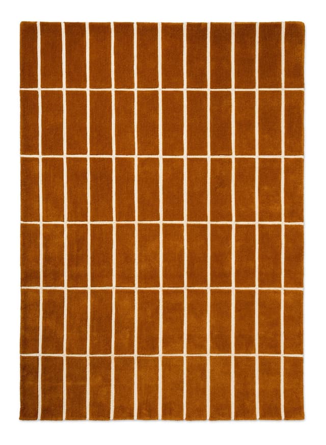 Rug Tiliskivi Brown brown, beige 140x200, wool, Marimekko - DIMENSION