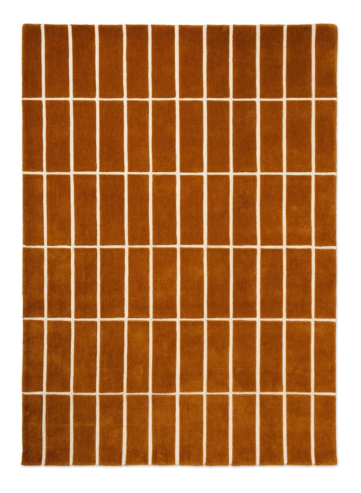 Rug Tiliskivi Brown brown, white 250x350, wool, Marimekko
