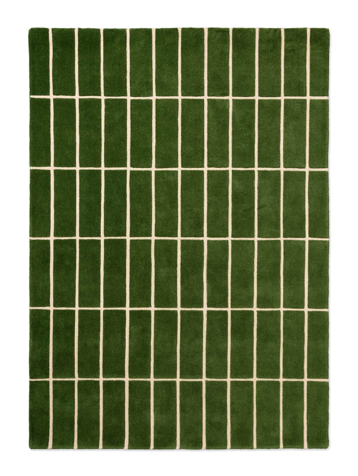 Rug Tiliskivi Green green 70x245 cm, wool, Marimekko