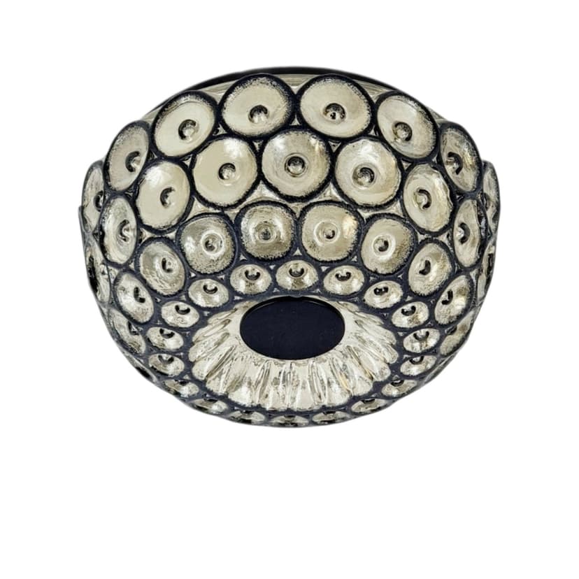 Ceiling lamp, transparent glass, Limburg, Germany, 1970s.