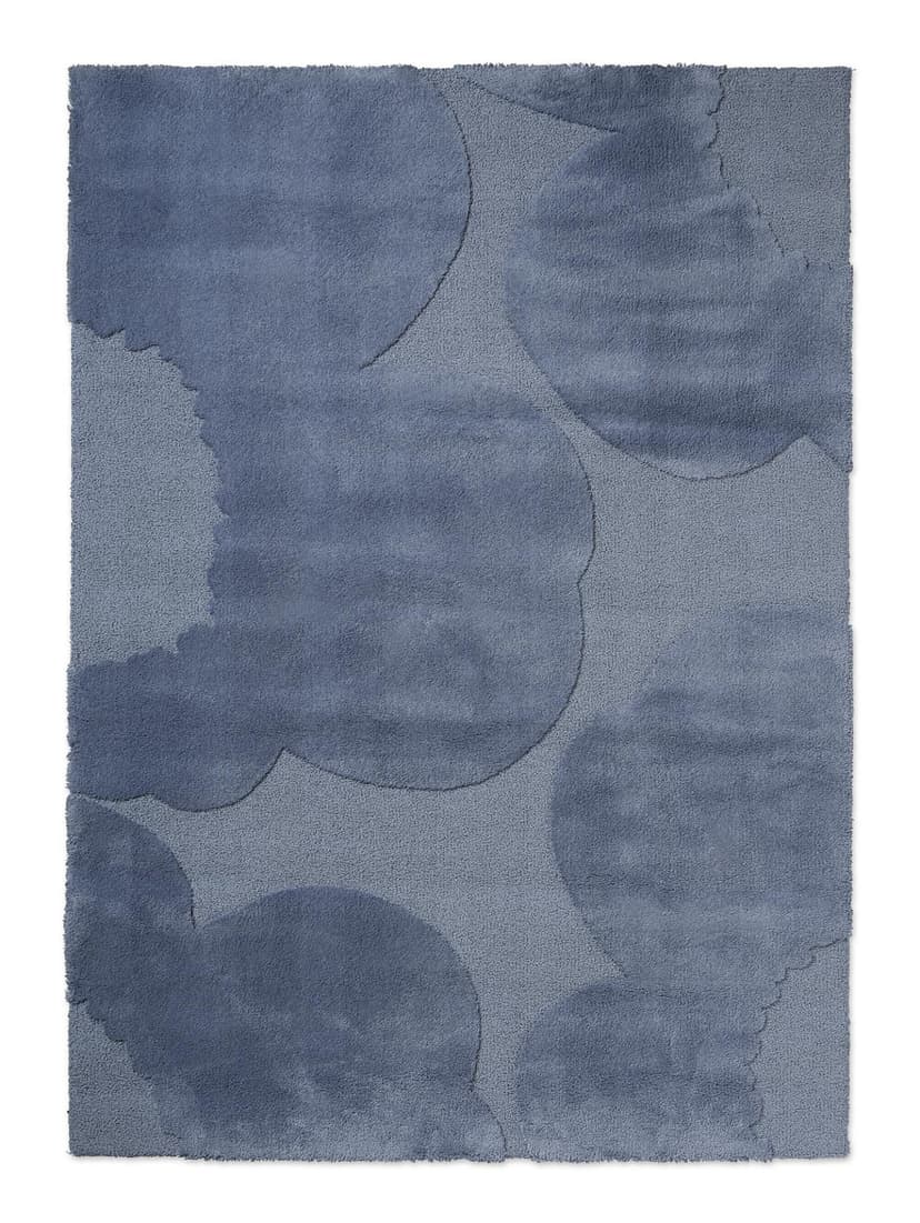 Rug Iso Unikko Dusty Blue blue 140x200, wool, Marimekko