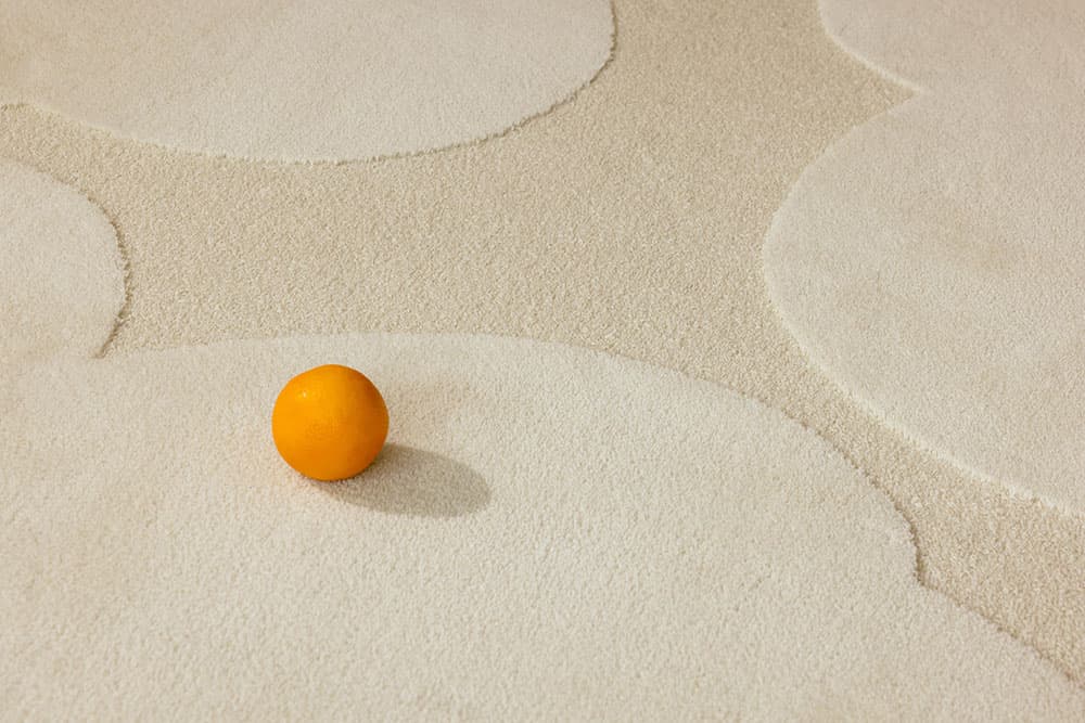 Rug Iso Unikko Natural White ivory, sand 170x240, wool, Marimekko - 376661