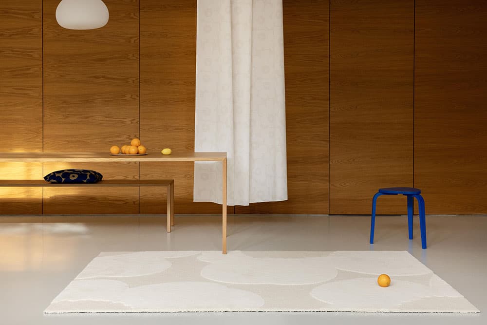 Rug Iso Unikko Natural White ivory, sand 250x350, wool, Marimekko - 376672