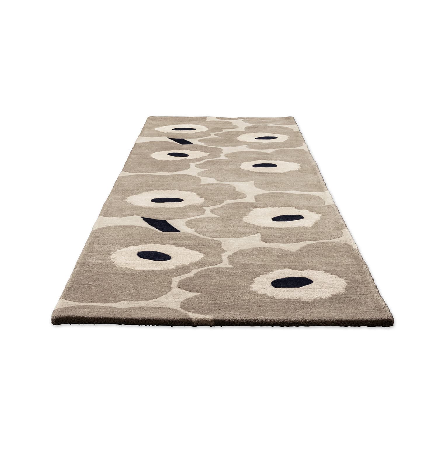 Rug Unikko Greige beige, grey, black 140x200, wool, Marimekko - 376748