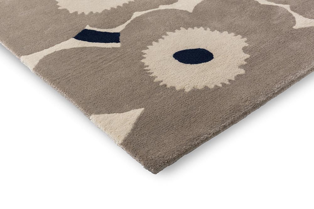 Rug Unikko Greige beige, grey, black 140x200, wool, Marimekko - 376745