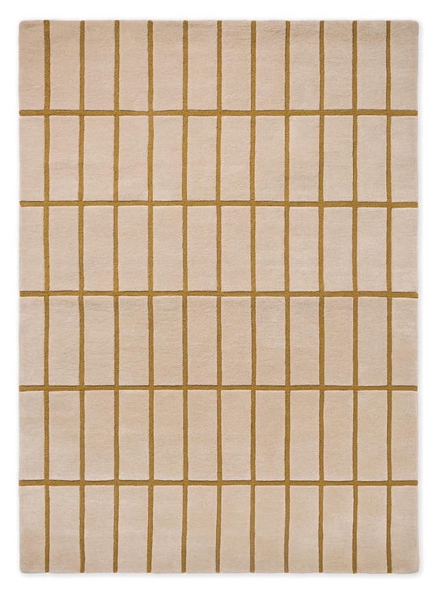 Rug Tiliskivi Bronze Yellow beige, yellow 70x245 cm, wool, Marimekko - DIMENSION