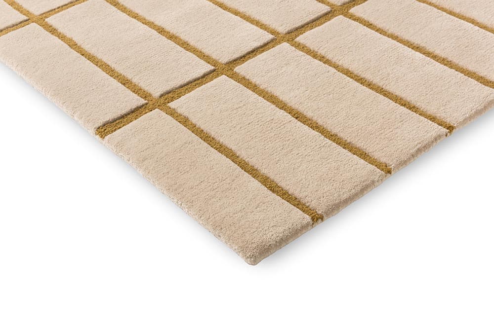 Rug Tiliskivi Bronze Yellow beige, yellow 200x280, wool, Marimekko - 376865