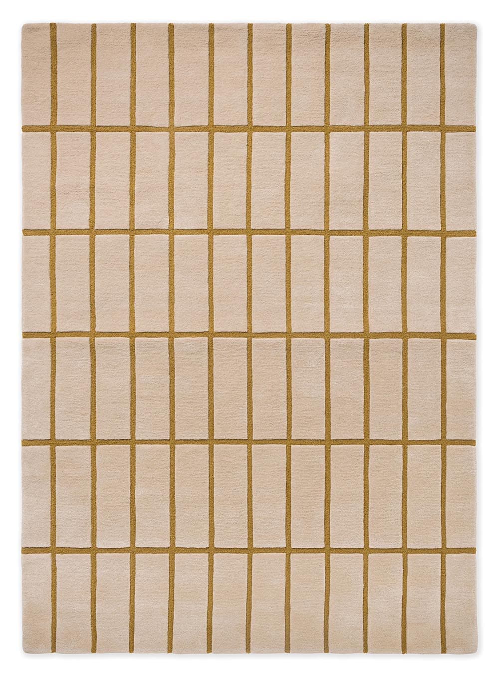Dywan Tiliskivi Bronze Yellow beżowy, żółty 250x350, wełna, Marimekko