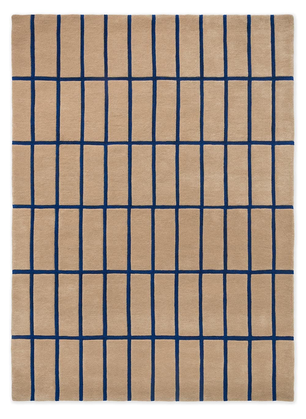 Rug Tiliskivi Bright Blue beige, blue 80x300, wool, Marimekko