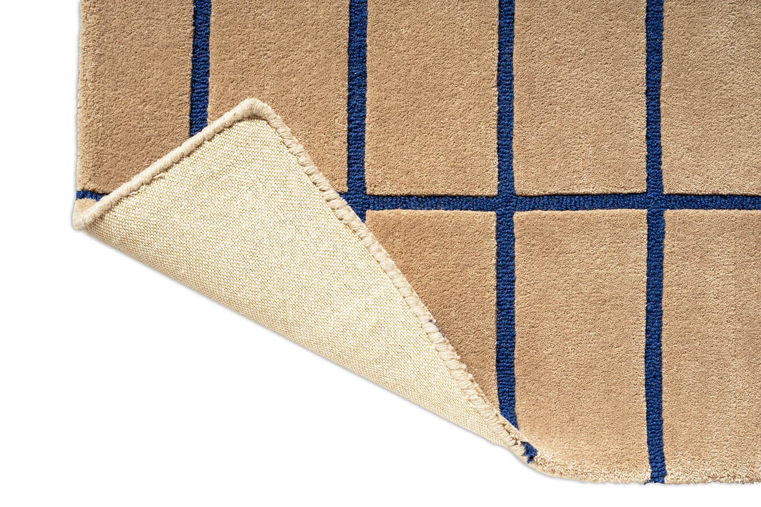 Rug Tiliskivi Bright Blue beige, blue 140x200, wool, Marimekko - 376899