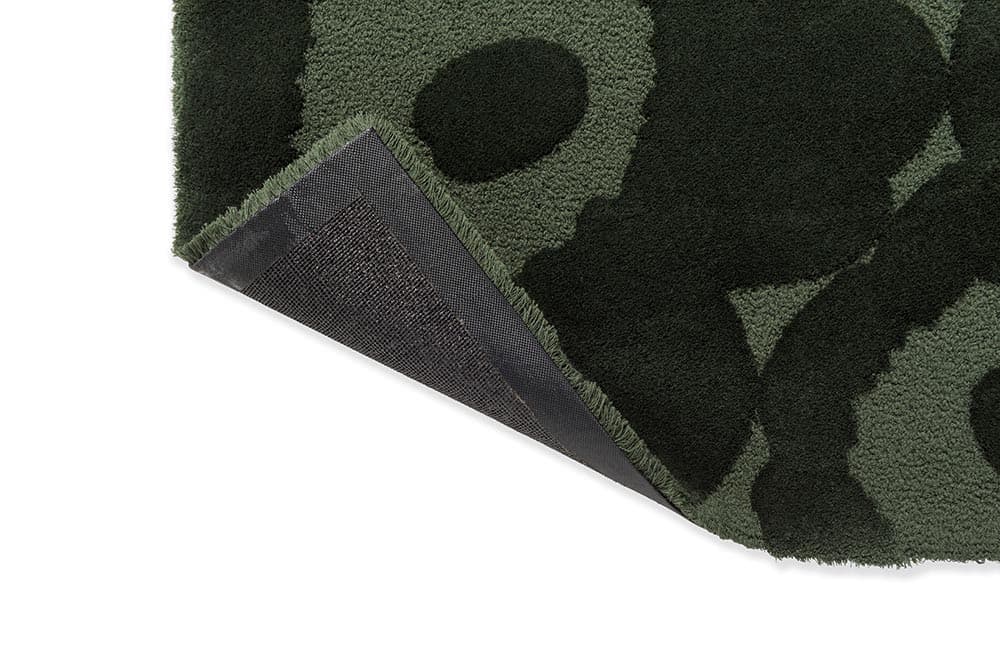 Dywan Unikko Dark Green zielony 140x200, wełna, Marimekko - 376928