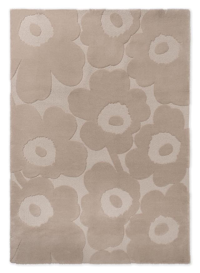 Rug Unikko Light Beige beige 140x200, wool, Marimekko - DIMENSION