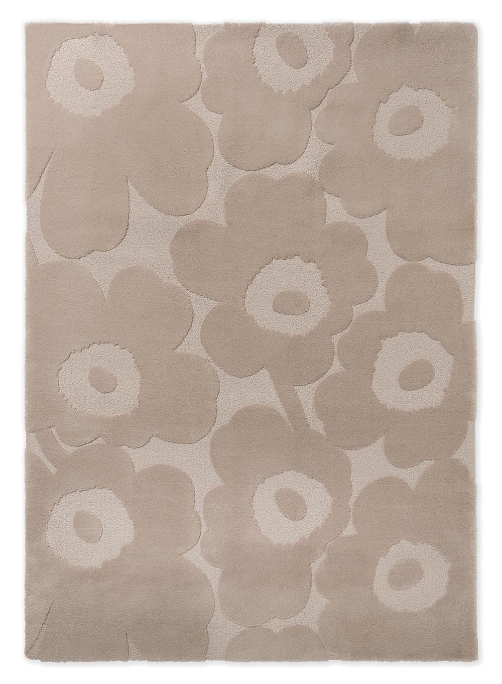 Rug Unikko Light Beige beige 170x240, wool, Marimekko