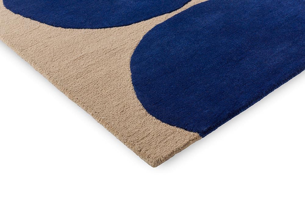 Rug Isot Kivet Blue beige, blue 170x240, wool, Marimekko - 377054