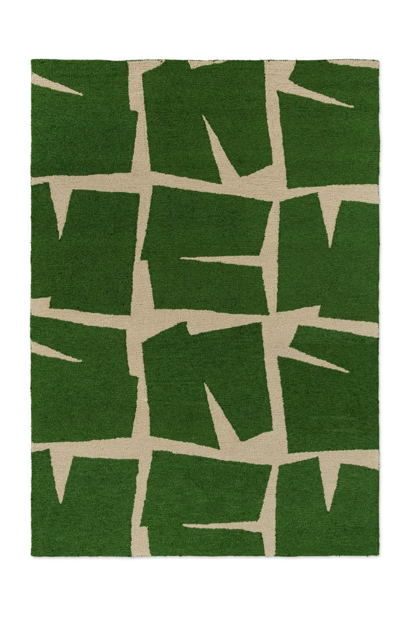 Outdoor rug Moqui Green, beige, green, 140x200 cm, Scion Living