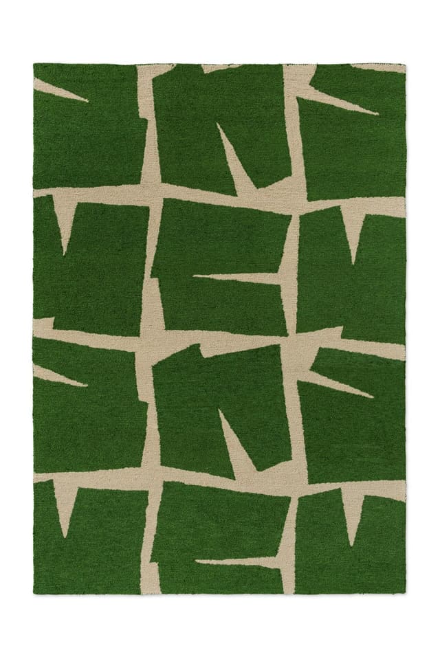 Indoor-Outdoor Rug Moqui Green, beige, green, 160x230 cm, Scion Living - DIMENSION