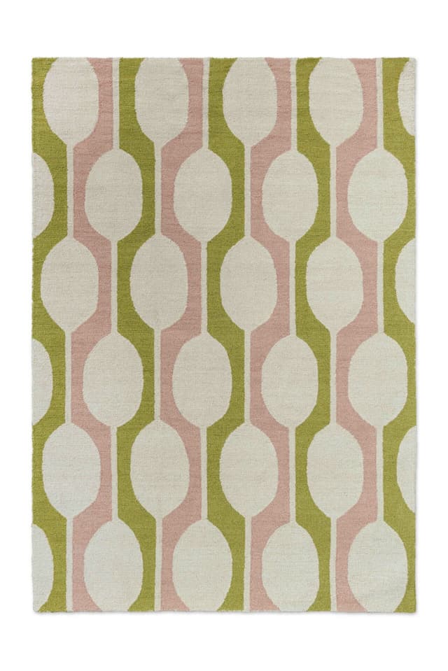 Rug Billow Lichen, beige, olive, pink, 160x230 cm, wool, Scion Living - DIMENSION